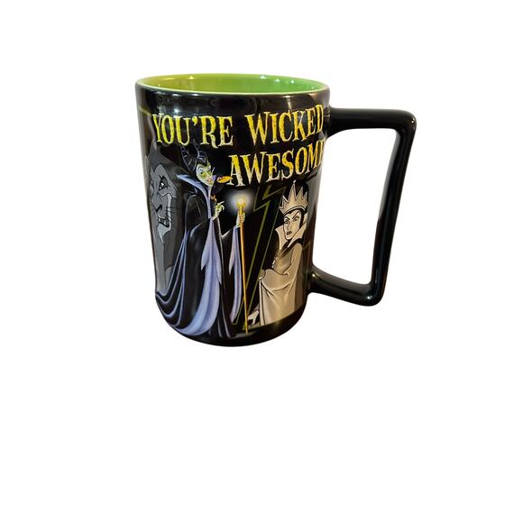 Disney Large Mug Villain You're Wicked Awesome 3D Graphic BNWT - Picture 1 of 6